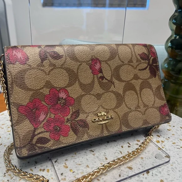 Coach Anna - Signature Victorian Flowers- Crossbody with gold hardware - Picture 1 of 13